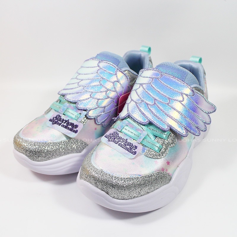 便宜賣💖SKECHERS UNICORN STORM 女童閃亮獨角獸🦄️翅膀童鞋 球鞋二手