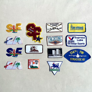 美國老件 America Icon embroidery Patch 城市 運動 企業 電繡布章 貼布 vintage