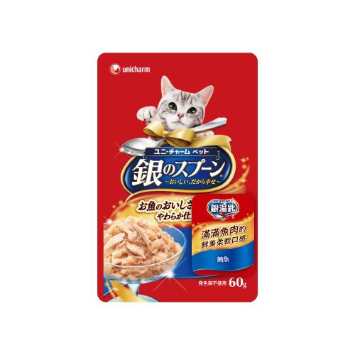 【Unicharm Pet 銀湯匙】貓餐包 60g (16入盒裝)