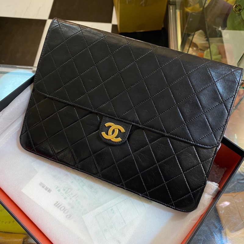 老香 Chanel vintage Black handbag CF25 蔡詩芸同款