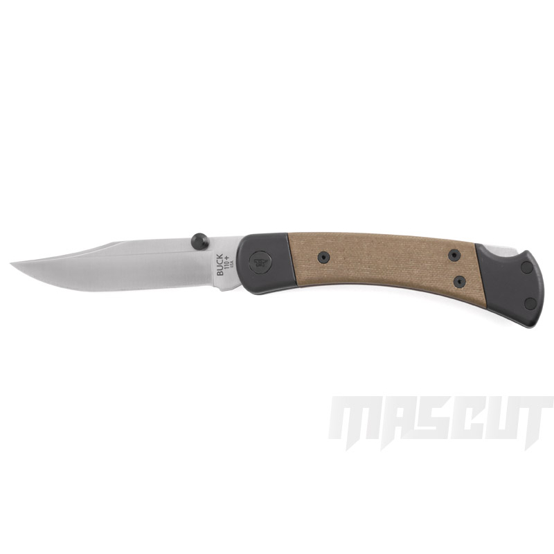 宏均-BUCK HUNTER 110 SPORT Pro 軍綠Micarta Bos S30V鋼-折刀