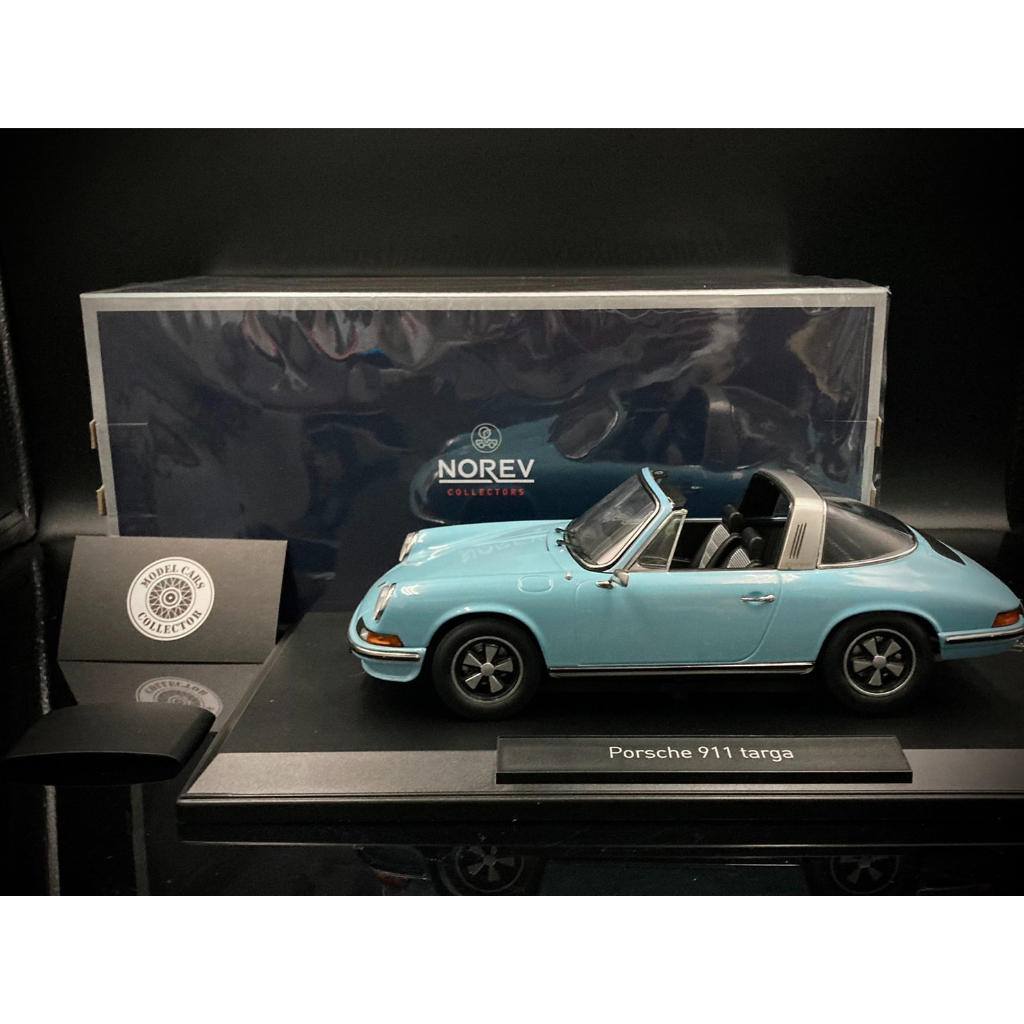 【收藏模人】 Norev Porsche 911 901 Targa 1973 淡藍色 1:18 1/18