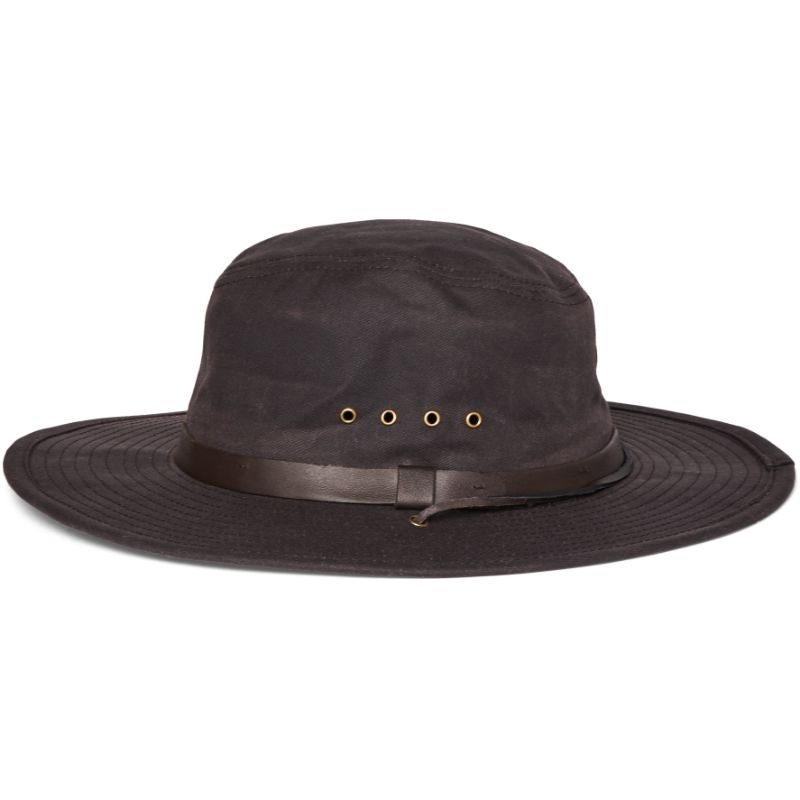 Filson 20211129 tin cloth 深棕色油布帽 bush hat 尺寸M