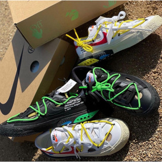 ☆小B之都☆ Nike Blazer Low x Off-White™️ 白紅/黑綠 DH7863-001/100 低筒