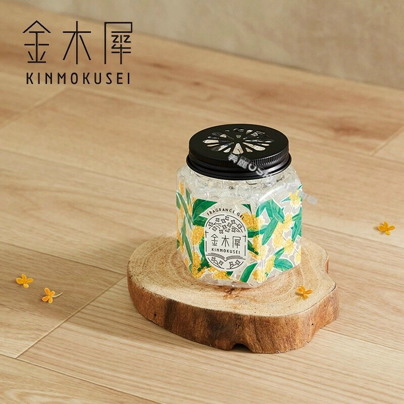 日本 KINMOKUSEI 金木犀 桂花 除臭晶球 凝膠 室內芳香 廁所芳香 芳香劑 150g