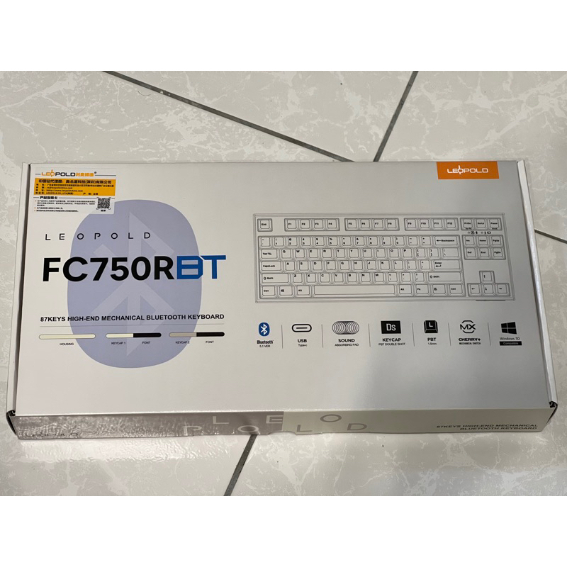 Leopold FC750R BT 灰白 紅軸