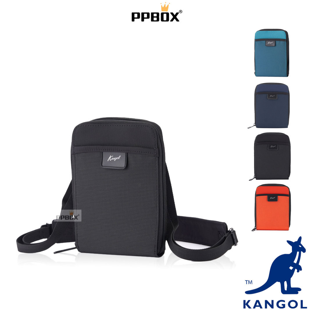 KANGOL 多格層玩色卡夾 護照包【63251707】側背包 包包 新衣新包 PPBOX