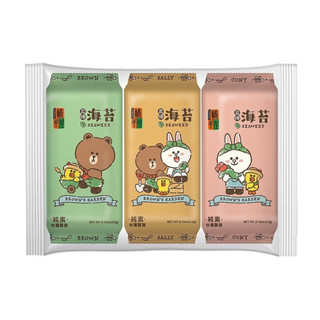 橘平屋 巖燒海苔(卡通系列) 4.2g x 3包【家樂福】
