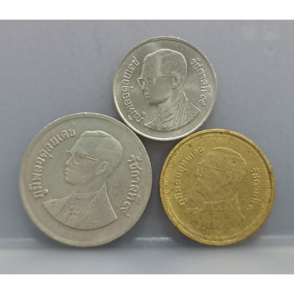 幣239 泰國2012年2銖+1982.93年1銖硬幣 共3枚