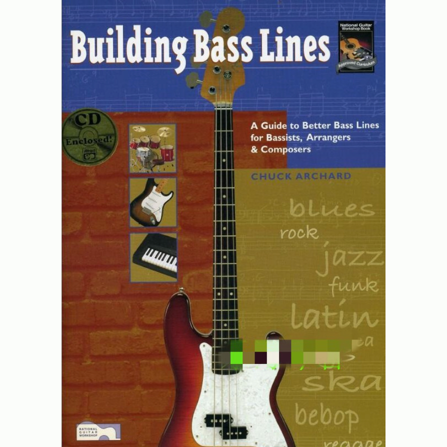 電子版Building Bass Lines創造貝斯旋律低音線 多風格貝司樂句練習譜+音