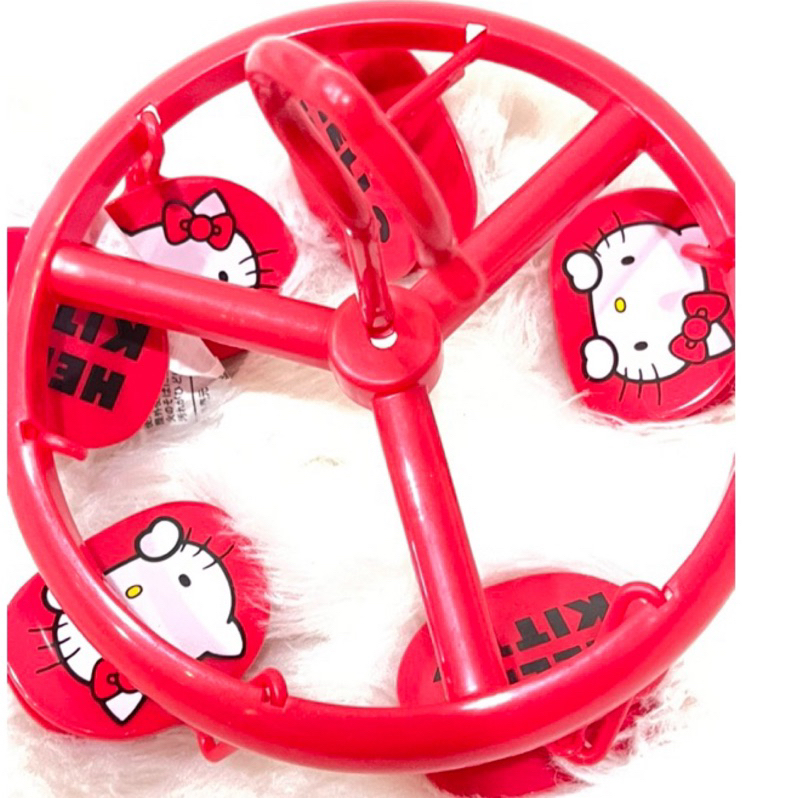 日本進口Hello Kitty昭和圓形紅色大夾子毛巾掛架