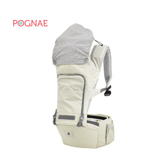 【POGNAE】NO.5超輕量機能坐墊型背巾(360度透氣款/嬰兒揹巾/背帶/省力揹帶/新生兒/透氣/彌月禮)