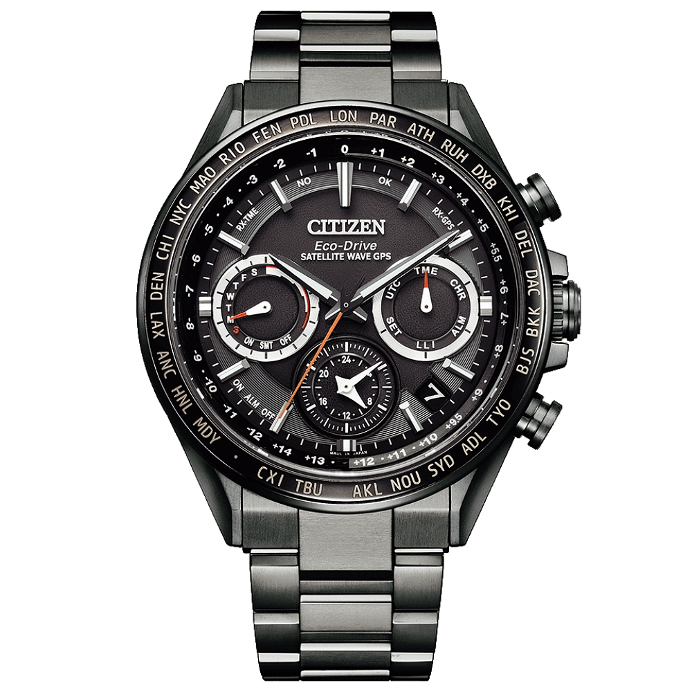 CITIZEN 星辰錶 GPS 系列 限量GPS衛星對時光動能手錶(CC4014-62E)