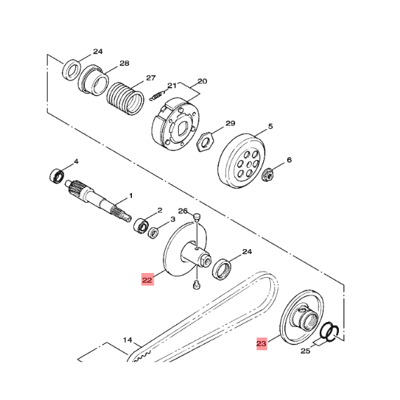 ├零件君┤YAMAHA 原廠 CUXI RS RSZ RS-ZERO 車系 開閉盤 上座 下座