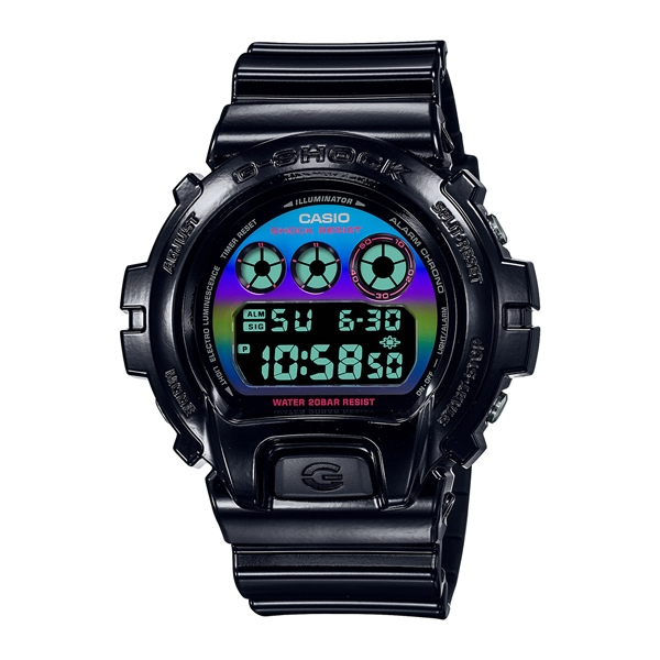 CASIO卡西歐 G-SHOCK 時尚電競美學 虛擬虹光 獨特三眼 數位系列 DW-6900RGB-1_50mm