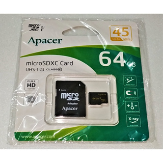 現貨Micro SD全新未拆封Apacer宇瞻64GB記憶卡64G記憶卡class10 microSDXC UHS-1