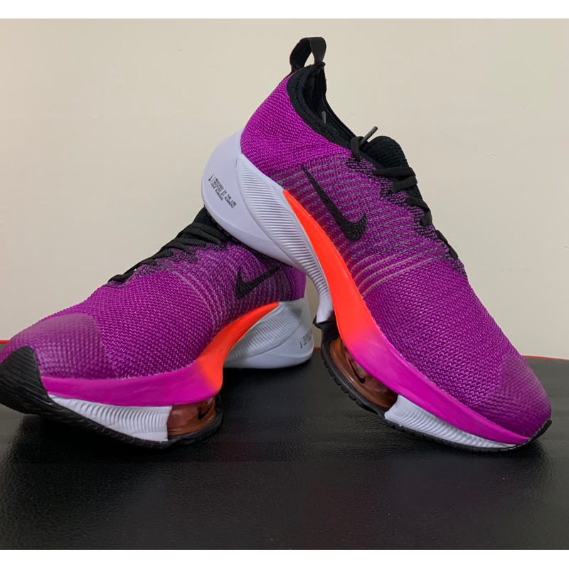 Nike W NIKE AIR ZOOM TEMPO NEXT% FK女慢跑鞋-黑紫-CI9924501