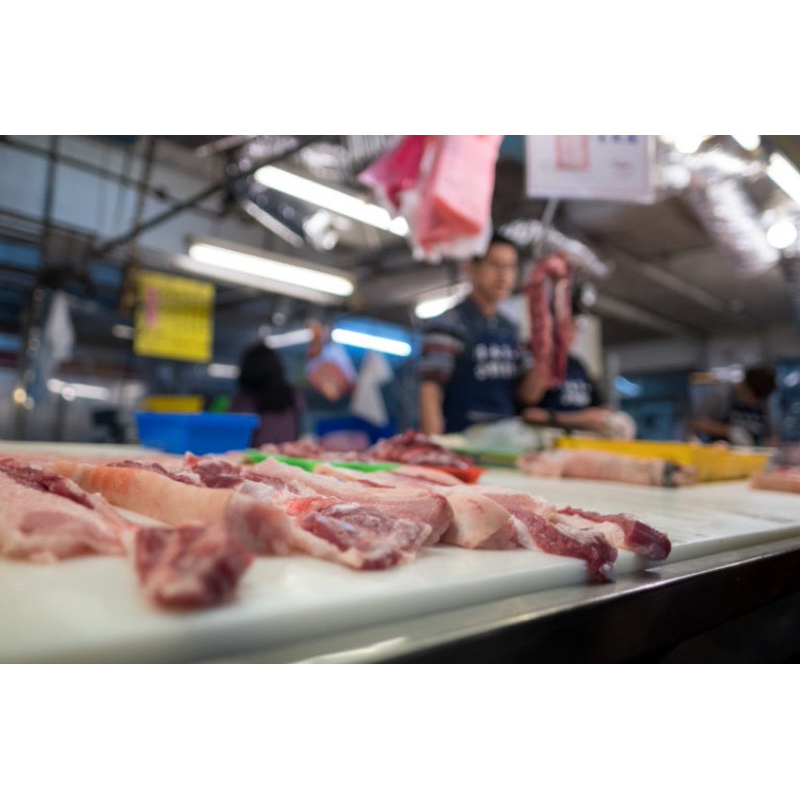 🥇訂製食品級 生鮮 肉攤 超市 市場 PE板 切割板 豬肉砧板