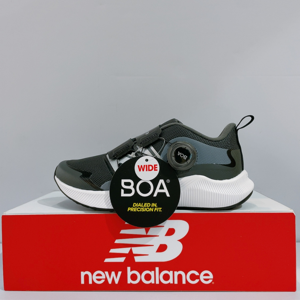 New Balance NB 中童 黑色 BOA 旋轉鈕 寬楦 舒適 運動 休閒鞋 PTRVLBK4