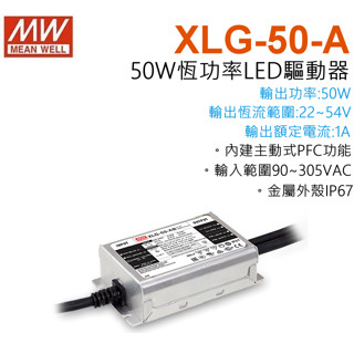 全新 明緯原裝公司貨 XLG-50-A MW MEANWELL LED 電源供應器