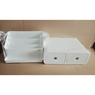 【現貨-全新品-2入組】Sysmax 多功能收納置物盒 Litem 階梯式分隔桌上置物盒 好市多 Costco