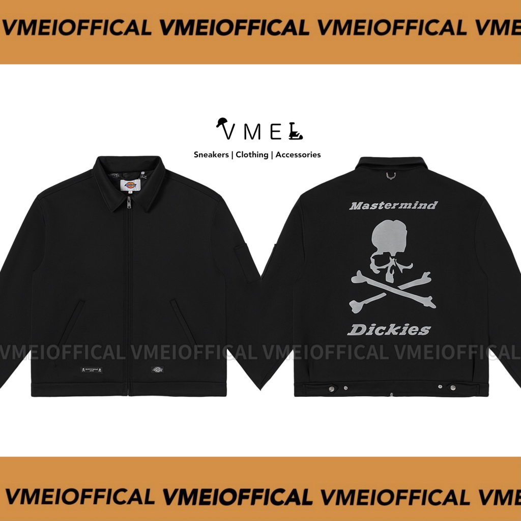 【VMEI】現貨 Dickies X Mastermind Japan 聯名系列 外套 黑 立領外套 骷髏外套
