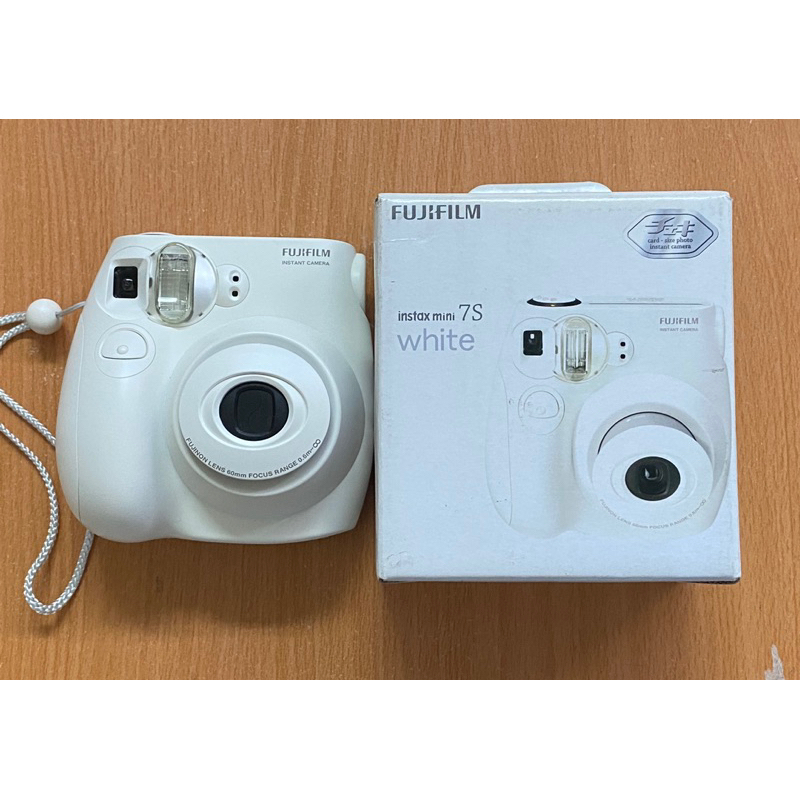 富士 Fujifilm 拍立得  instax mini 7s 米白色 底片 mini 7s現貨 二手盒裝