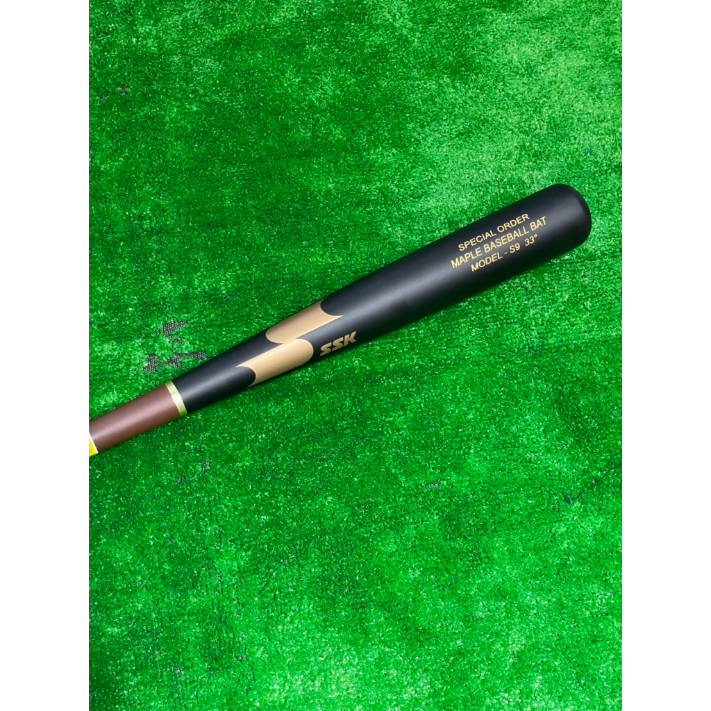 棒球世界 全新SSK楓木棒球棒SBM043B-33吋特價棒型S9消光黑配色