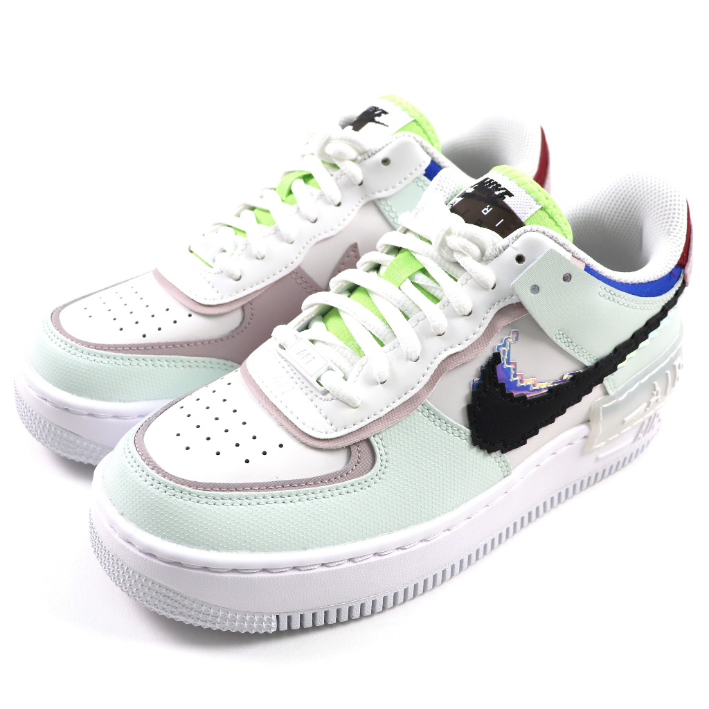 [歐鉉]W NIKE AF1 SHADOW 青綠 解構 厚底 增高 輕量 休閒鞋 女鞋 CV8480-300