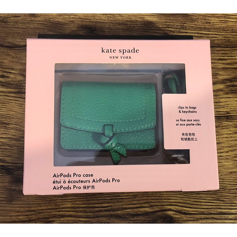 全新Kate Spade New York Knott 系列深綠色Airpods Pro保護包