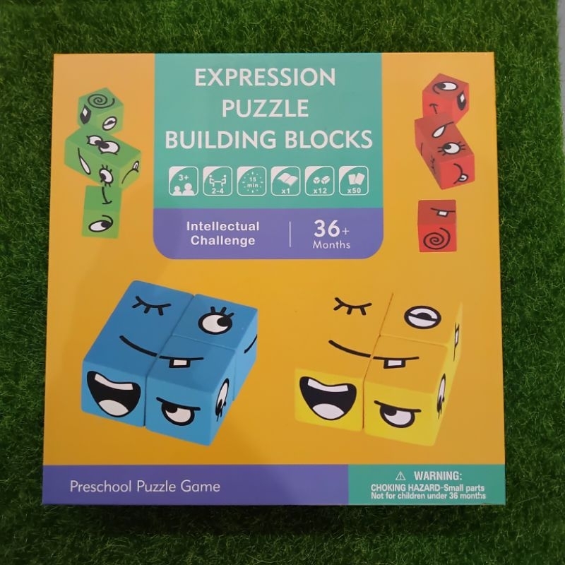 變臉魔術方塊積木EXPRESSION PUZZLE BUILDING BLOCKS