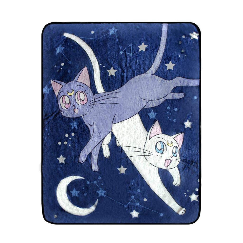 [現貨]美少女戰士蓋毯 露娜黑貓 月光仙子裝飾毯 Sailor Moon空調毯 休閒居家寵物生日交換禮物