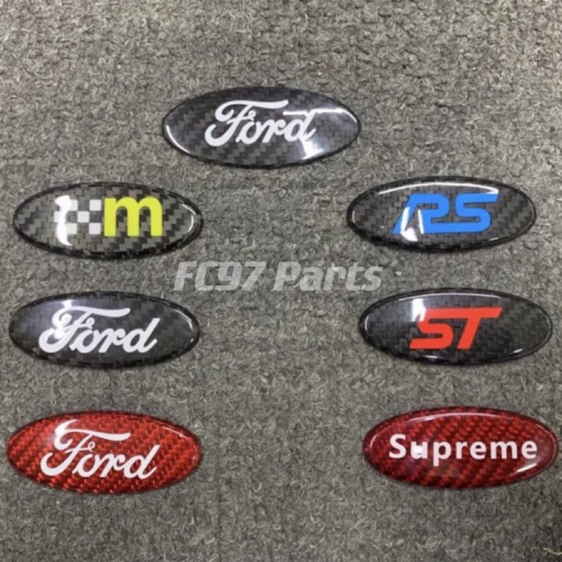 【FC97】福特 Ford Focus MK3 MK3.5 MK4 MK4.5 方向盤車標 碳纖維 正卡夢 頂級部品