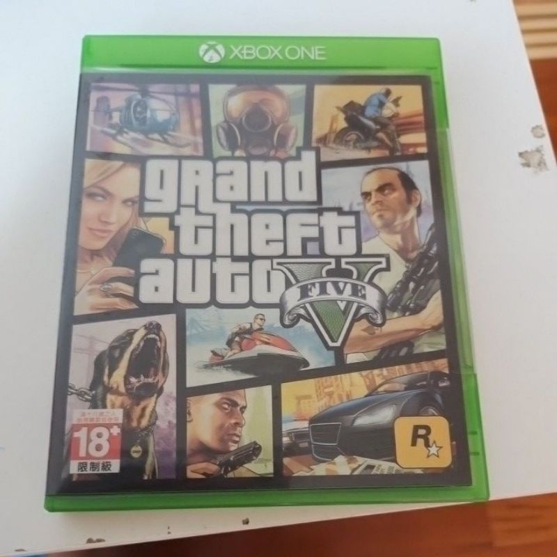 天天免運費@10倍蝦幣回饋 二手現貨 xbox one gta5 俠盜獵車手5 中文版 面交500