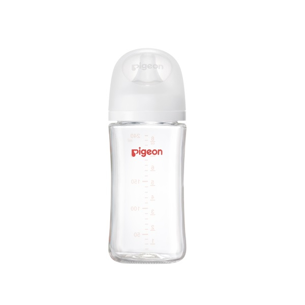 PIGEON貝親 寬口母乳實感玻璃奶瓶 240ml 第三代