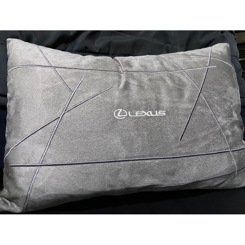 LEXUS 原廠抱枕 可打開變毛毯