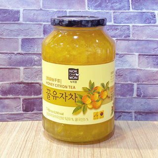 韓國 綠茶園 蜂蜜柚子茶 1KG (黑蓋) 沖泡飲 果汁飲 果醬 效期2024.11.24《釜山小姐》