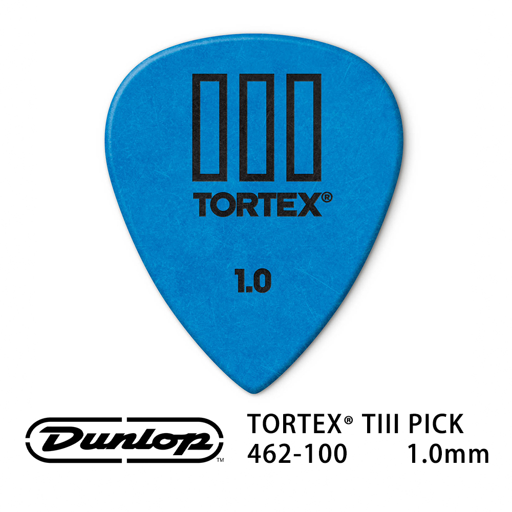 Jim Dunlop Tortex TIII 462R 1.0mm Pick (三片、十片組)【敦煌樂器】