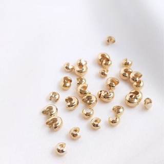 Ala-0209-高保色高品質--14K鍍金保色配件半月包扣月牙扣C扣手鏈定位珠收尾扣手工DIY材料