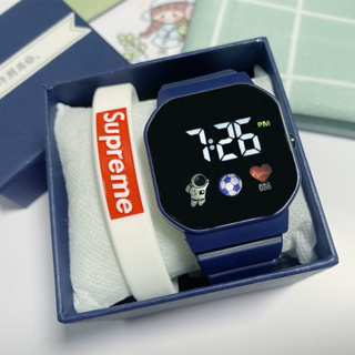 InS 買二送一 電子手錶 LED太空人手錶男女學生 簡約時尚防水電子表 兒童運動防水手錶  情侶錶 電子錶 兒童手錶
