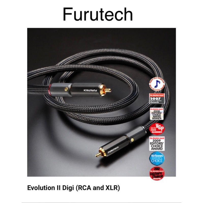 Furutech Evolution II Digi  RCA同軸數位線、平衡XLR數位線(原廠廠製線) *聊聊享優惠*