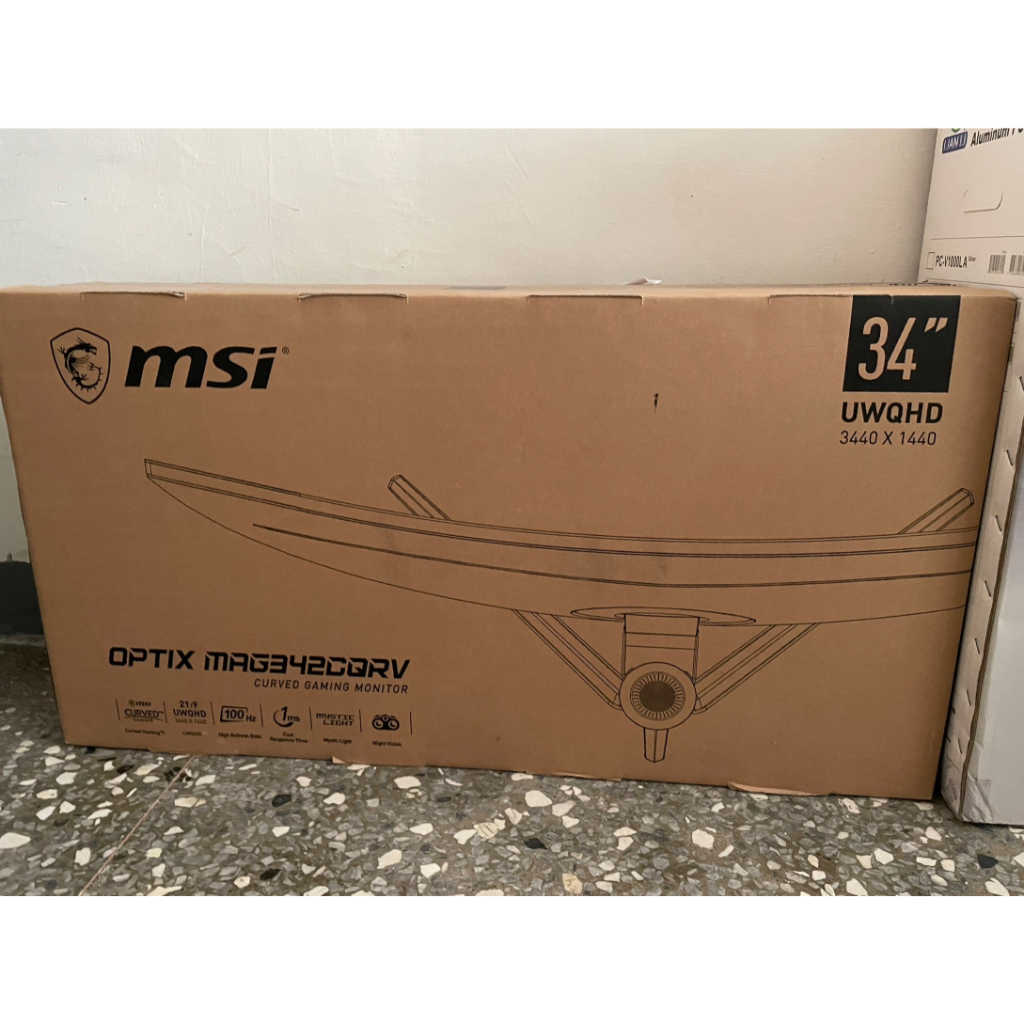 MSI 34 曲面螢幕 MAG342CQRV