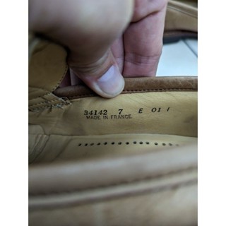 法國製造 France Bally 駝色淺咖啡色真皮休閒鞋 uk7 US 7.5 8