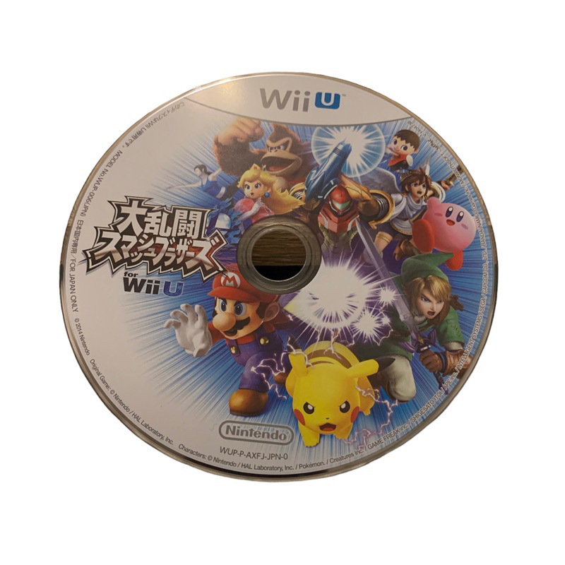 Wii U 任天堂明星大亂鬥 Super Smash Bros Nintendo 日版 無盒裸片