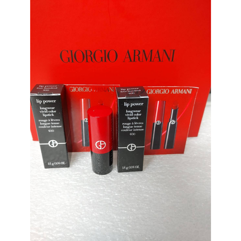 ＊╮☆靚美妝部屋☆╭＊ GIORGIO ARMANI 奢華絲緞訂製唇膏 #400  1.4G