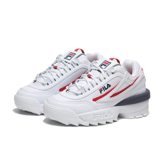 FILA 休閒鞋 老爹鞋 DISRUPTOR 2 EXP 白藍紅 峮峮 代言款 增高 女 5C114X123