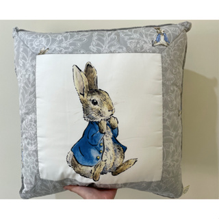『現貨』彼得兔抱枕 靠枕 小枕 方型枕 比得兔抱枕 比得兔 彼得兔 抱枕 靠枕 客廳枕 腰枕 灰色