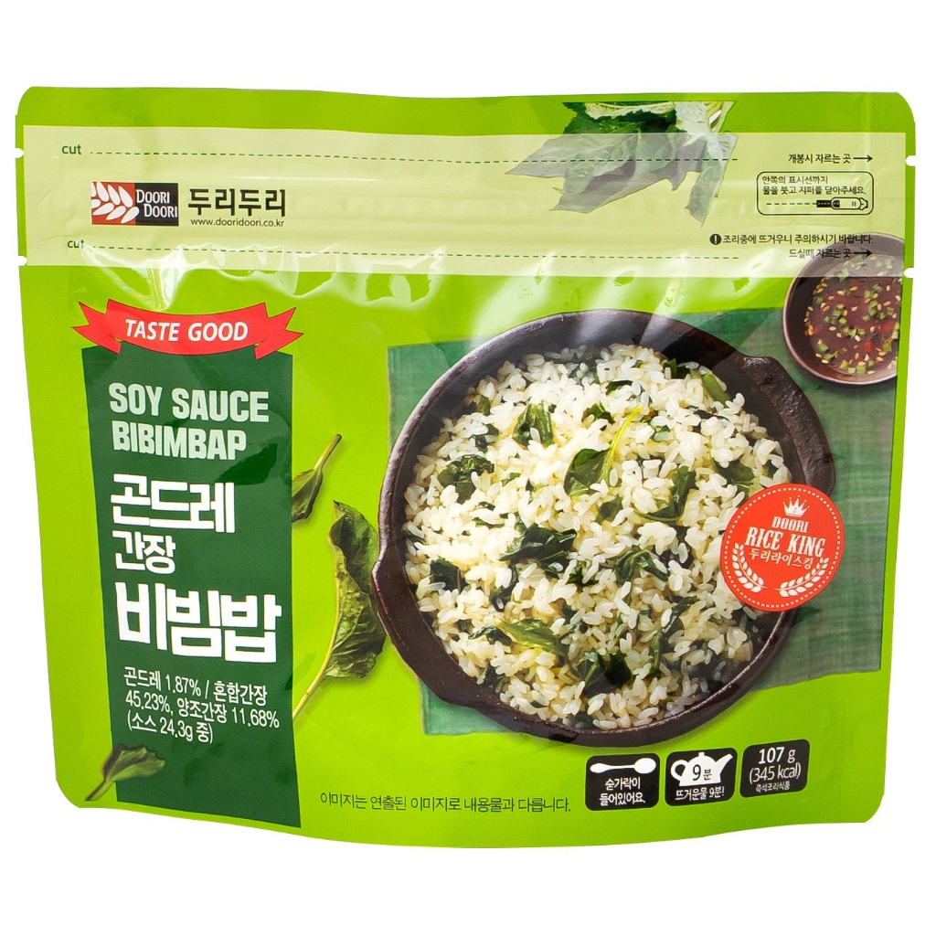 Doori Doori 韓國山薊菜醬油風味拌飯107g/辣椒醬蔬菜拌飯114g