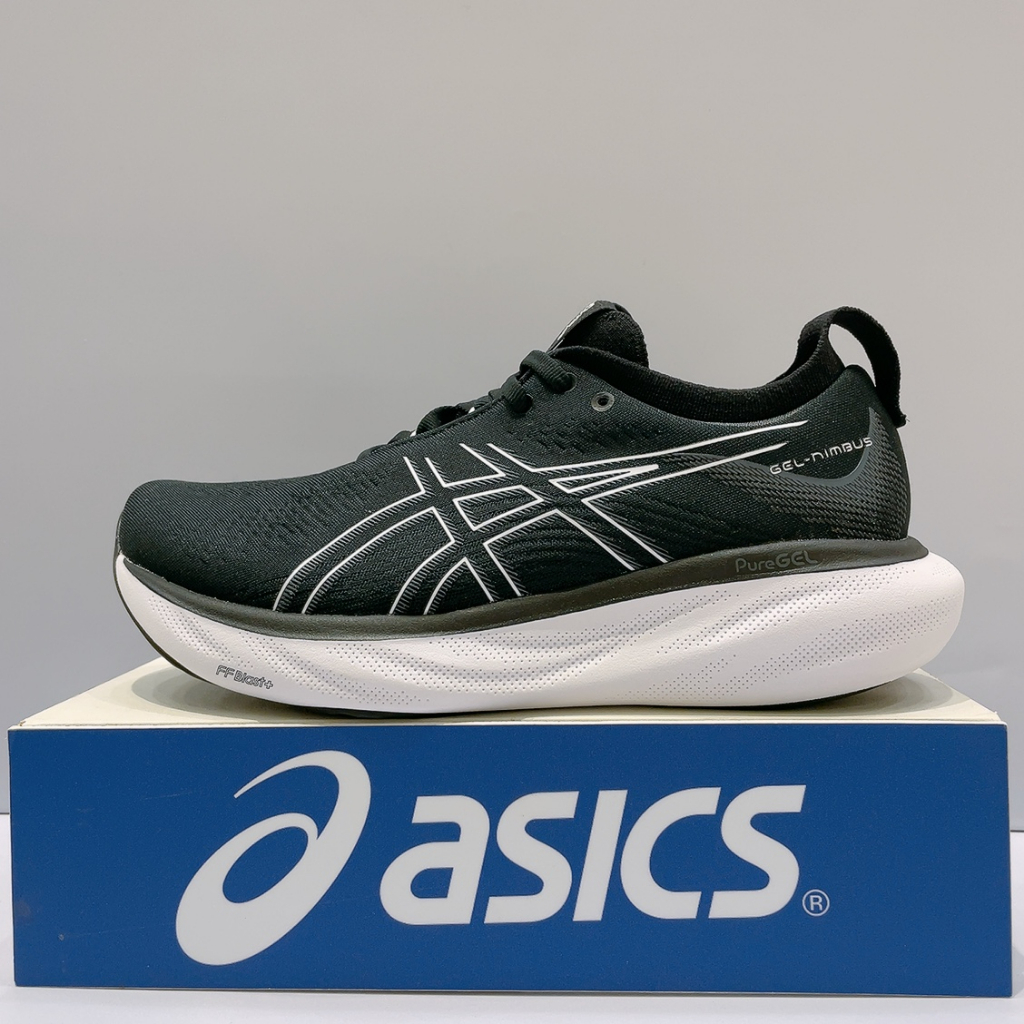ASICS GEL-NIMBUS 25 (4E) 男生 黑色 透氣 緩震 寬楦 運動 慢跑鞋 1011B618-001