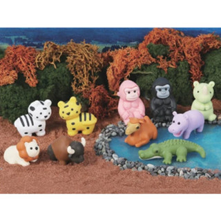 現貨 日本直送 日本製 IWAKO 造型 橡皮擦 擦布 日本 野生動物園 魅力獎品